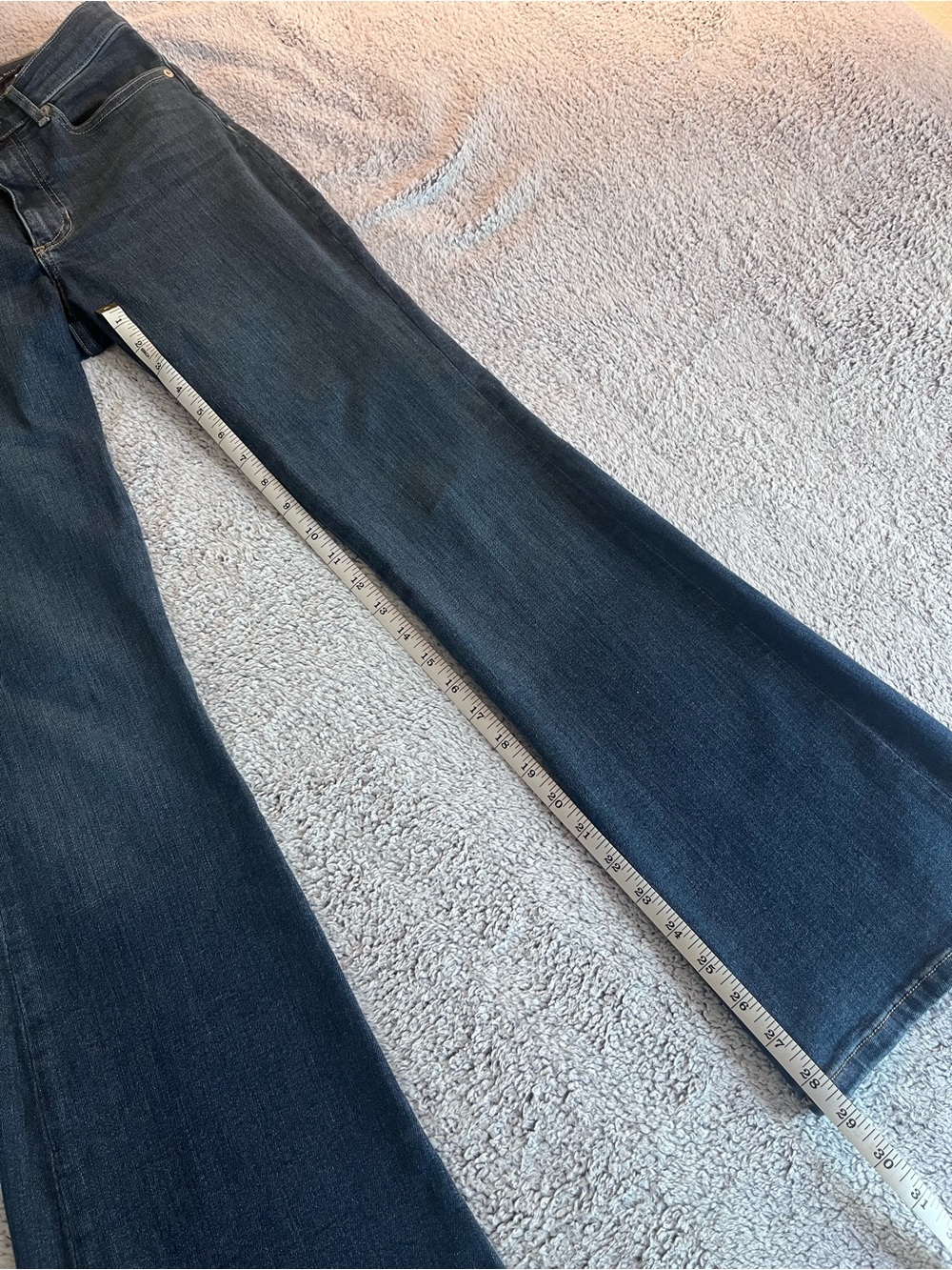 Banana Republic Dark Indigo High-Rise Flare Jeans - Picture 3 of 6